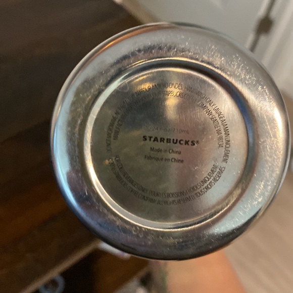 Shiny Metal Starbucks Cold Cup - Picture 3 of 3